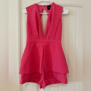 Pink Sleeveless Romper